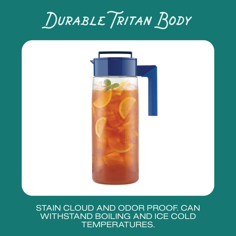 Takeya Airtight Pitcher - Everyday-Use Airtight Pitcher for Iced Tea & More - Clear Pitcher with Lid - Lightweight Kitchen Essential - Spill-Proof & Durable Kitchenware - 1 Quart, Black - Image 4